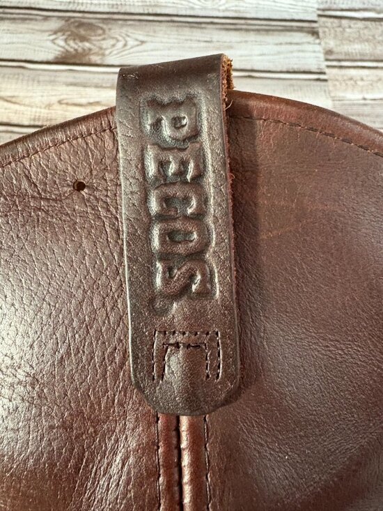 Red Wing Pecos 1132 Supersole Leather Motorcycle Boots Sz 8.5 D color burgundy